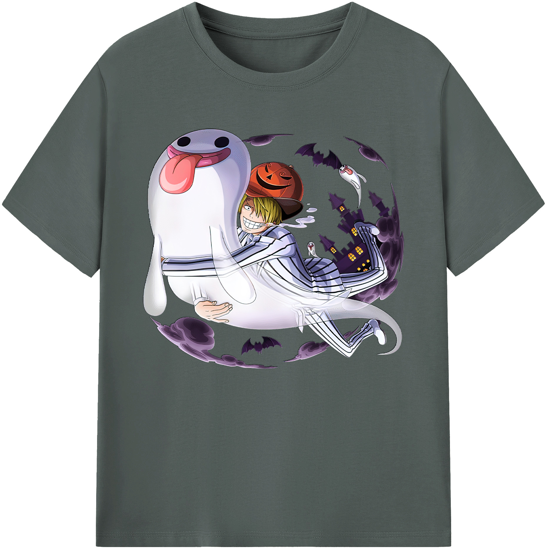 （画像用） ワンピース サンジ ONE PIECE Sanji 綿100％ メンズ半袖Tシャツ｜肌触りやわらか＆通気性